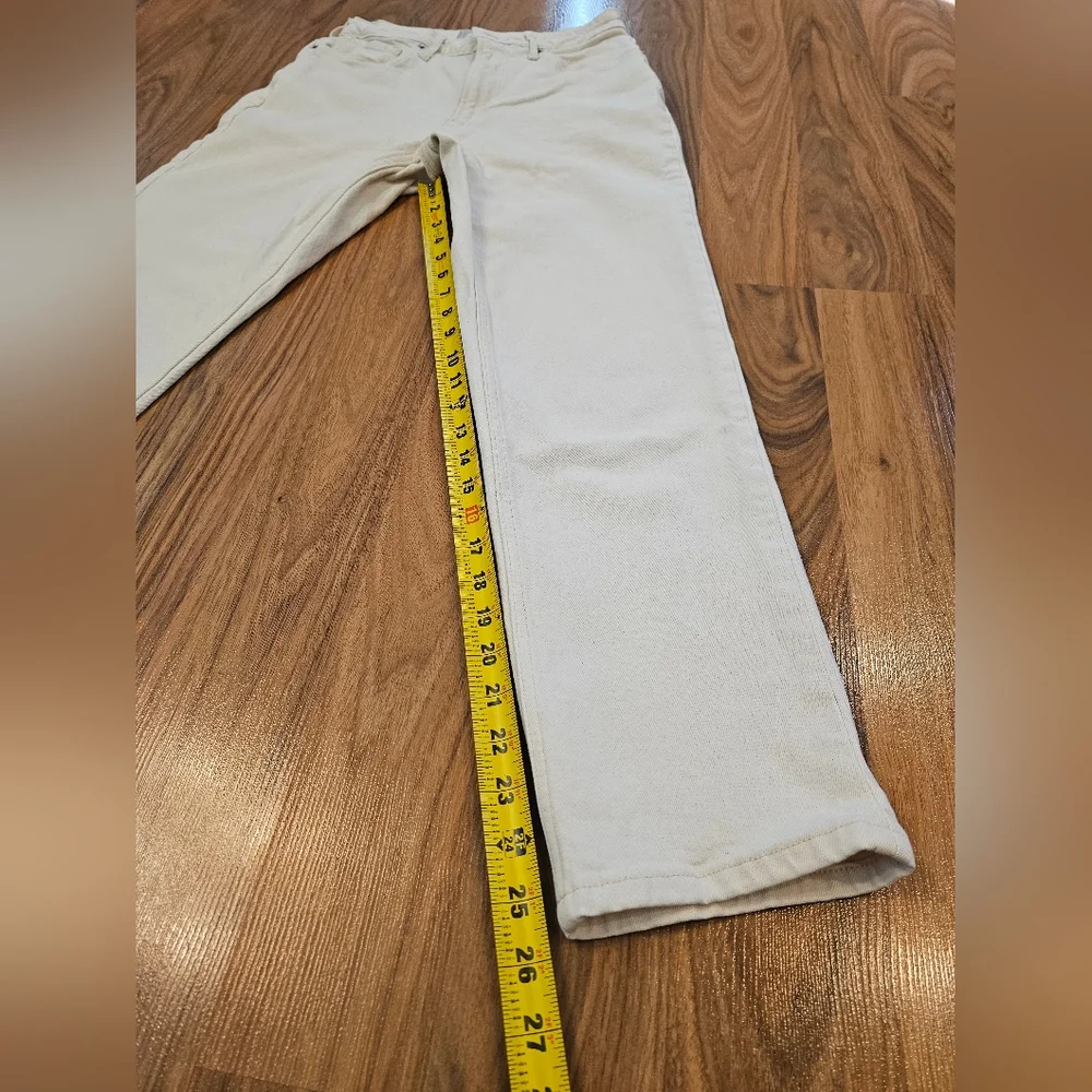 Everlane Cheeky Curvy Jean in Ecru Size 27 Regular - Picture 11 of 16